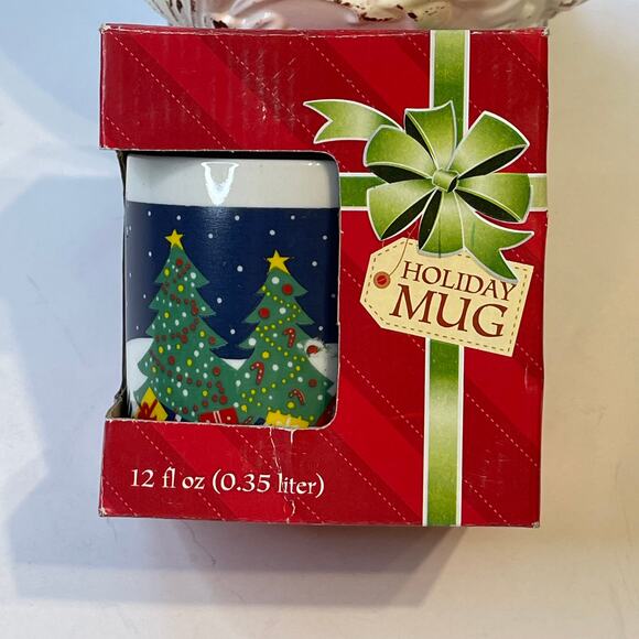 Greenbrier Christmas Tree Holiday Mug Gift Box, New - Picture 1 of 4
